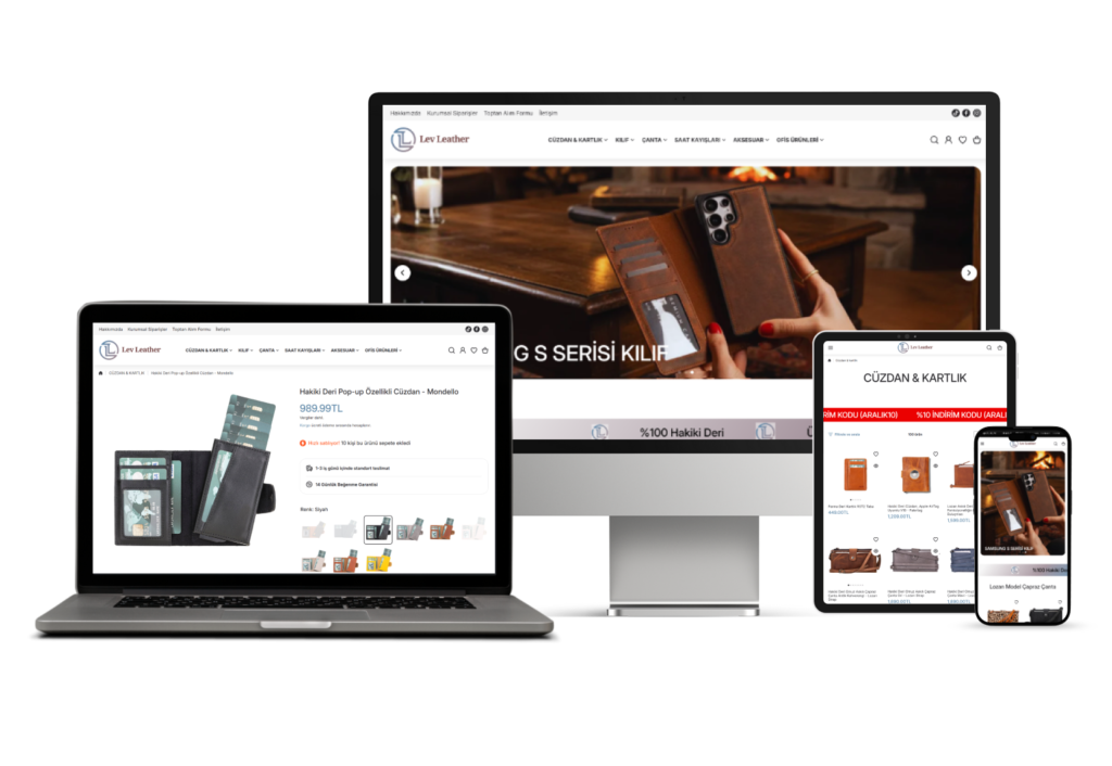 Theia Ecom tarafından tasarlanan e-ticaret sitesi projesi